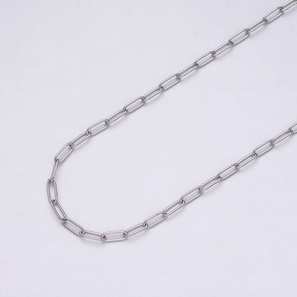 Dainty 24k Gold Filled Paperclip Chain 2.3mm Width Unfinished Chain by Yard | ROLL-1269 ROLL-1270