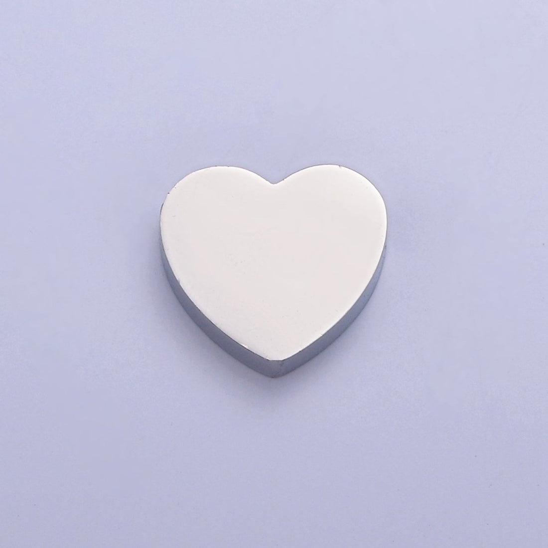 Dainty 9.7x10.6mm Stainless Steel Heart Bead, Jewelry Component For Jewelry Making, W-849 W-850