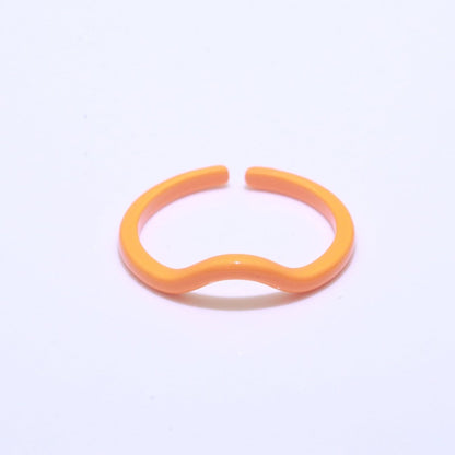 Dainty Acrylic Ring Set - Fashion Resin Acrylic Ring set - Funky Rings - Gift for Her Everyday Y2K Jewelry