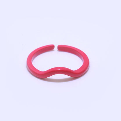 Dainty Acrylic Ring Set - Fashion Resin Acrylic Ring set - Funky Rings - Gift for Her Everyday Y2K Jewelry