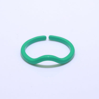 Dainty Acrylic Ring Set - Fashion Resin Acrylic Ring set - Funky Rings - Gift for Her Everyday Y2K Jewelry