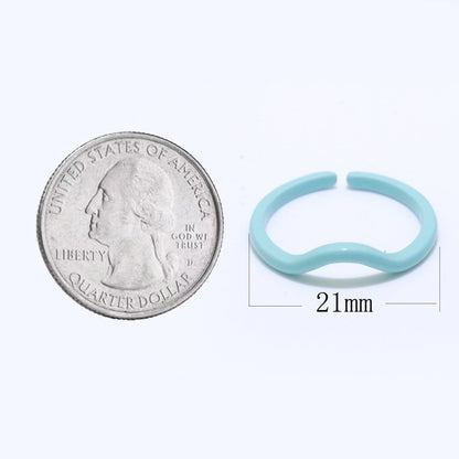 Dainty Acrylic Ring Set - Fashion Resin Acrylic Ring set - Funky Rings - Gift for Her Everyday Y2K Jewelry