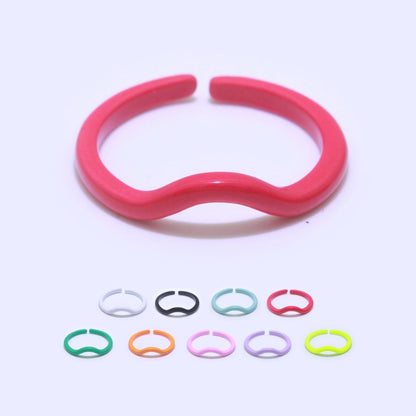 Dainty Acrylic Ring Set - Fashion Resin Acrylic Ring set - Funky Rings - Gift for Her Everyday Y2K Jewelry