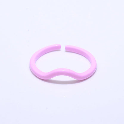 Dainty Acrylic Ring Set - Fashion Resin Acrylic Ring set - Funky Rings - Gift for Her Everyday Y2K Jewelry
