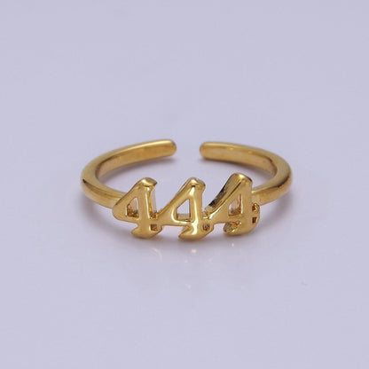 Dainty Angel Number Ring, Minimalist Gold Filled Ring Unisex Personalized Jewelry, Statement Rings O2056-O2064