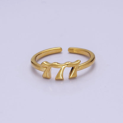 Dainty Angel Number Ring, Minimalist Gold Filled Ring Unisex Personalized Jewelry, Statement Rings O2056-O2064