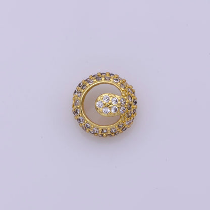 Dainty Bead Hollow Spacer Design Heart Hamsa Hand Moon Star for Bracelet ComponentY-383 Y-389 Y-407 Y-416Y-417