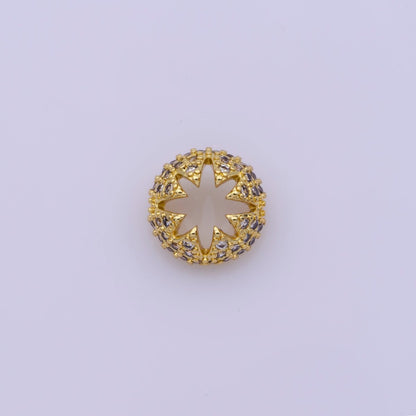 Dainty Bead Hollow Spacer Design Heart Hamsa Hand Moon Star for Bracelet ComponentY-383 Y-389 Y-407 Y-416Y-417