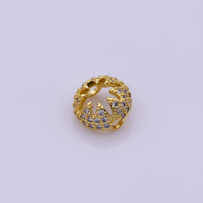 Dainty Bead Hollow Spacer Design Heart Hamsa Hand Moon Star for Bracelet ComponentY-383 Y-389 Y-407 Y-416Y-417