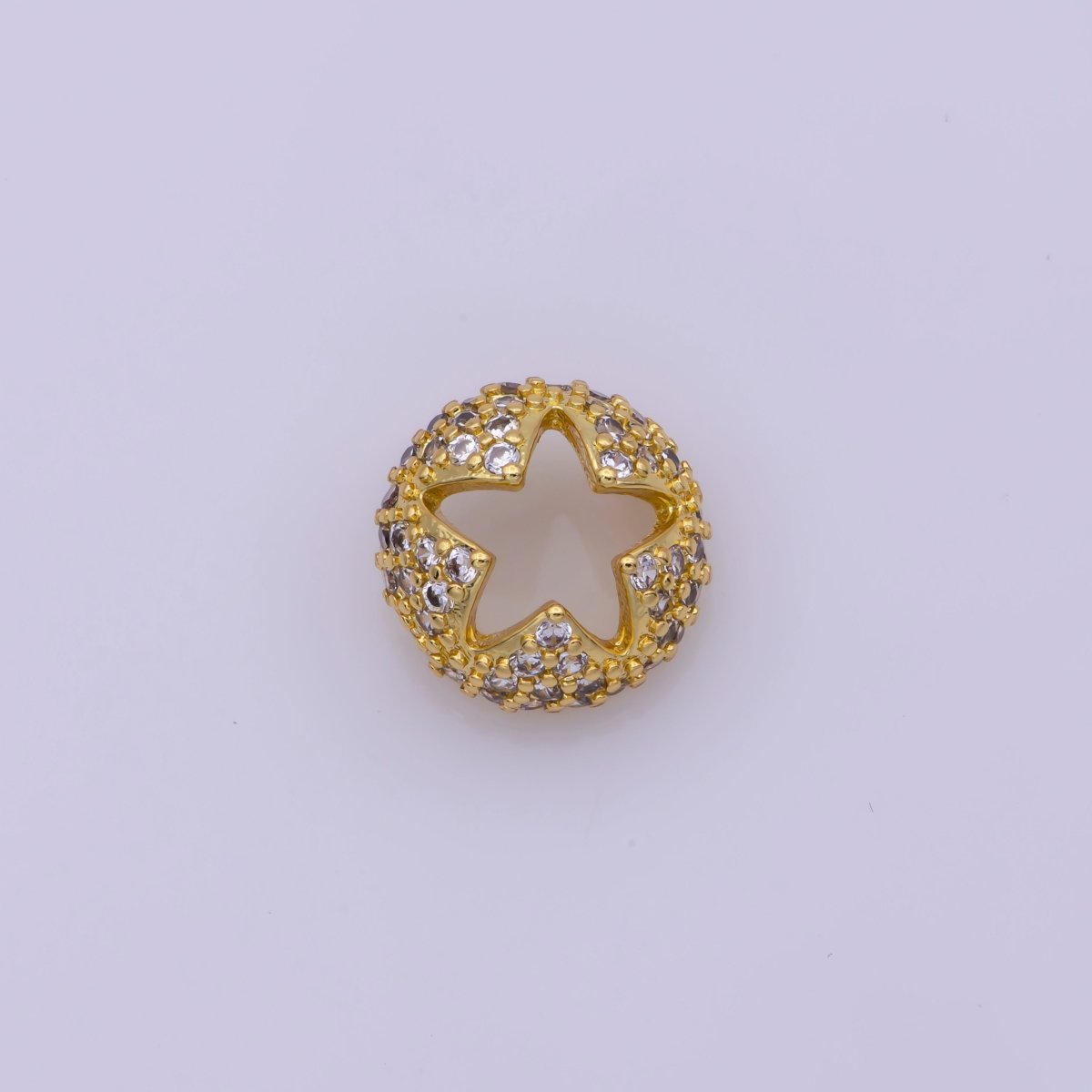 Dainty Bead Hollow Spacer Design Heart Hamsa Hand Moon Star for Bracelet ComponentY-383 Y-389 Y-407 Y-416Y-417