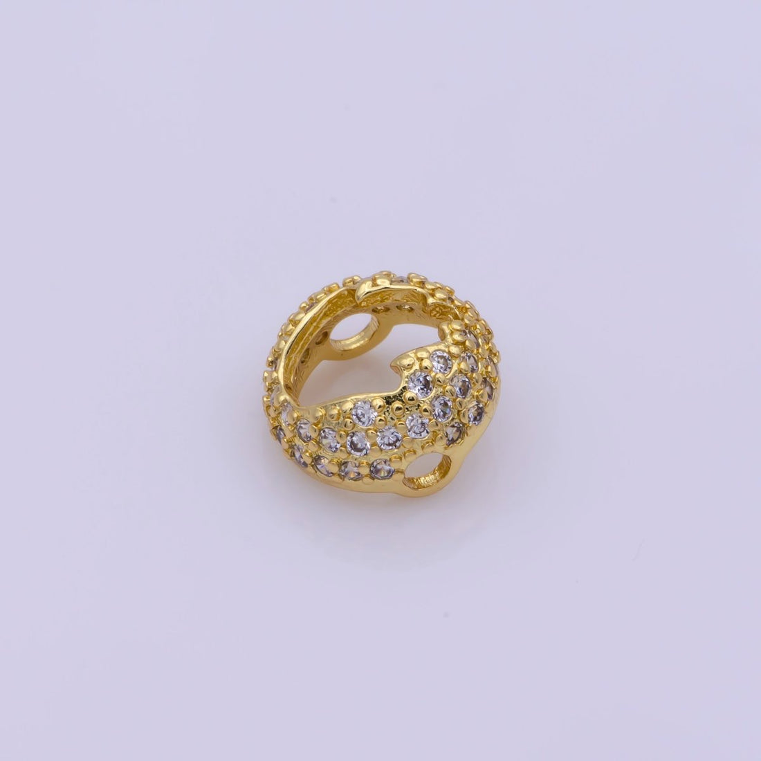 Dainty Bead Hollow Spacer Design Heart Hamsa Hand Moon Star for Bracelet ComponentY-383 Y-389 Y-407 Y-416Y-417