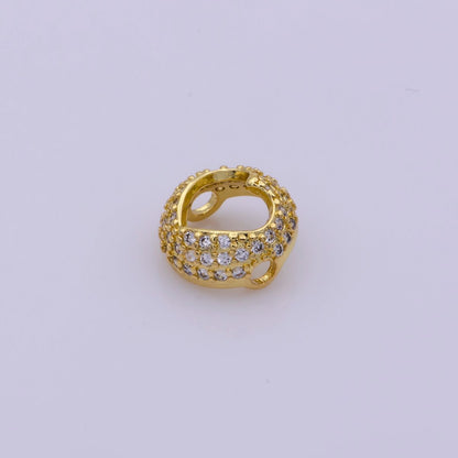 Dainty Bead Hollow Spacer Design Heart Hamsa Hand Moon Star for Bracelet ComponentY-383 Y-389 Y-407 Y-416Y-417