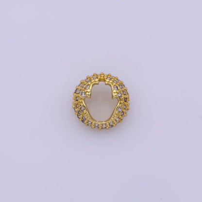 Dainty Bead Hollow Spacer Design Heart Hamsa Hand Moon Star for Bracelet ComponentY-383 Y-389 Y-407 Y-416Y-417