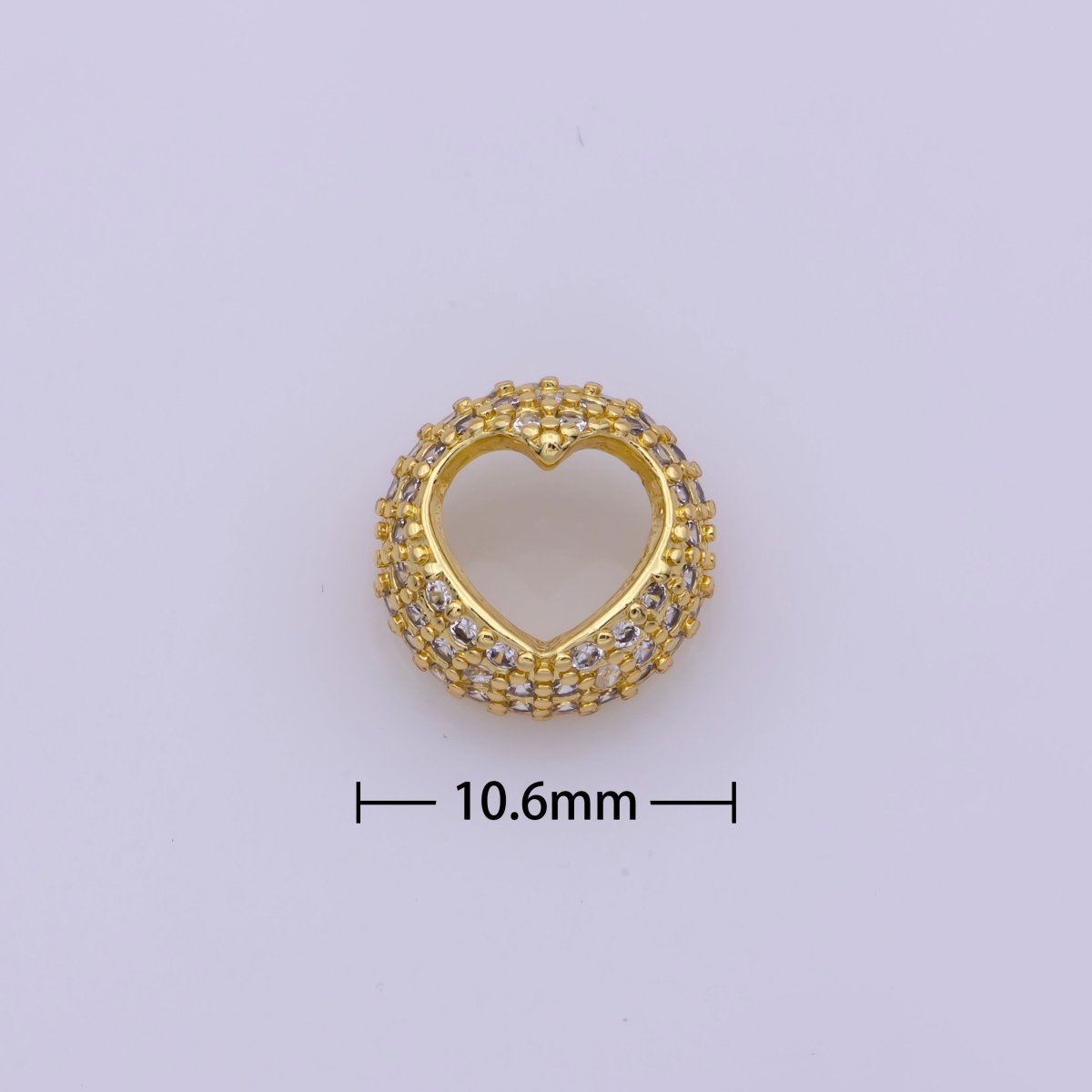 Dainty Bead Hollow Spacer Design Heart Hamsa Hand Moon Star for Bracelet ComponentY-383 Y-389 Y-407 Y-416Y-417