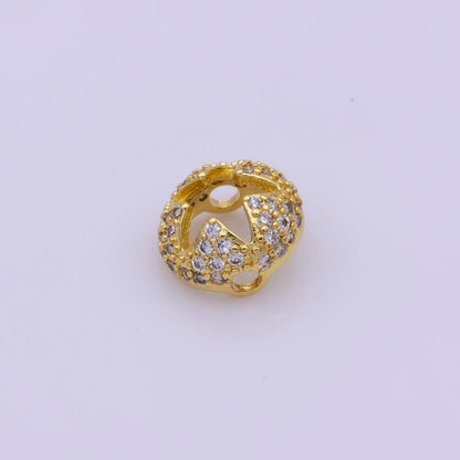 Dainty Bead Hollow Spacer Design Heart Hamsa Hand Moon Star for Bracelet ComponentY-383 Y-389 Y-407 Y-416Y-417