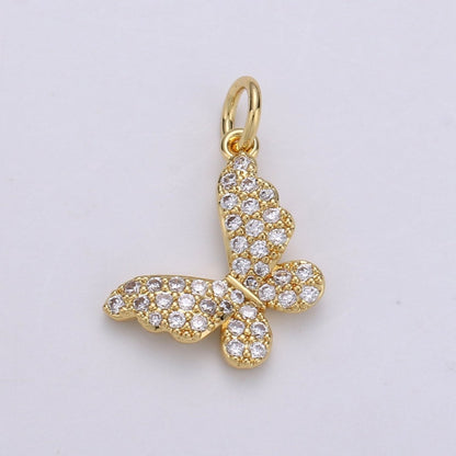 Dainty Butterfly Gold Filled Charm D-688