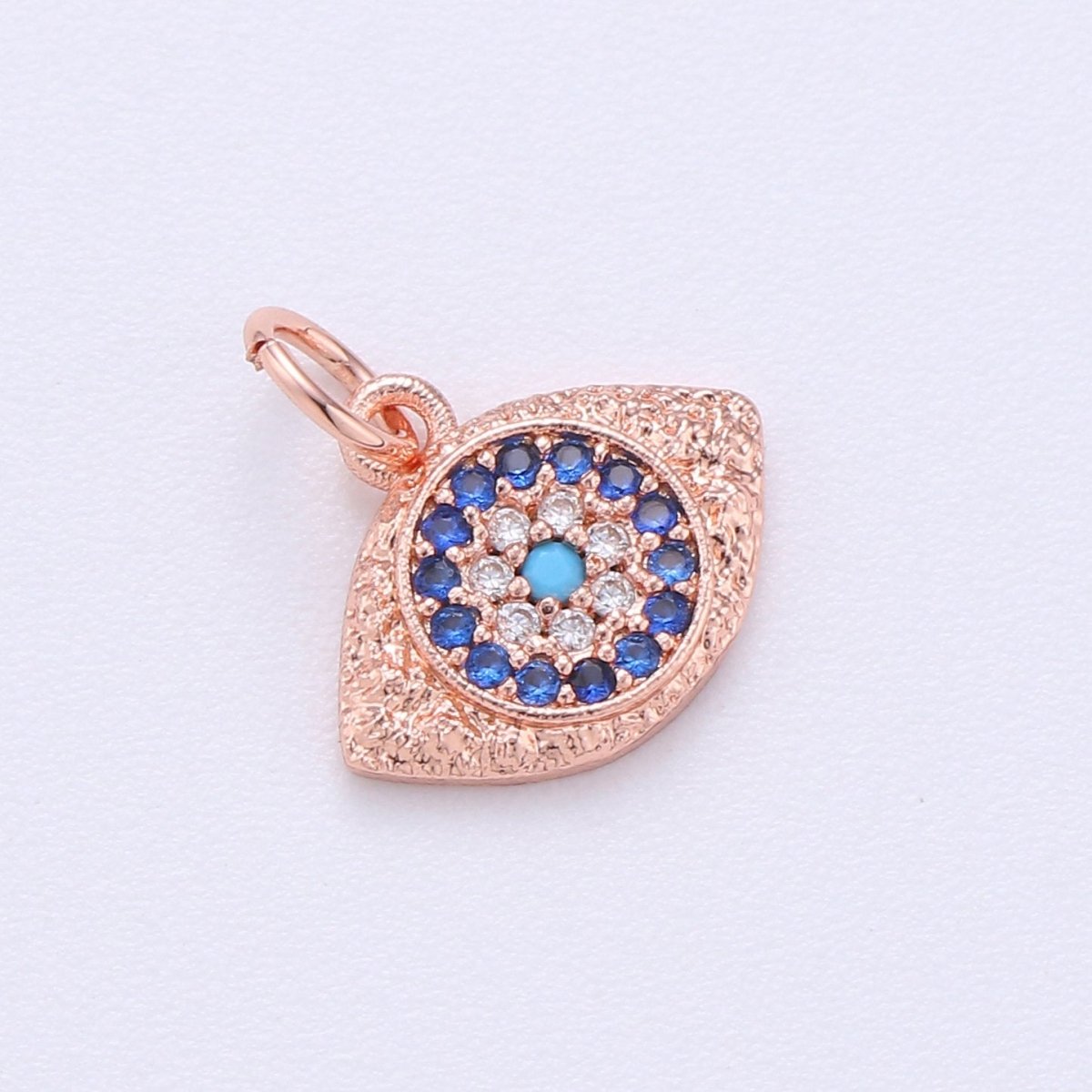 Dainty CZ Micro Pave Evil Eye Pendant in Gold Filled / Silver / Rose Gold / Black C-309 - C-402
