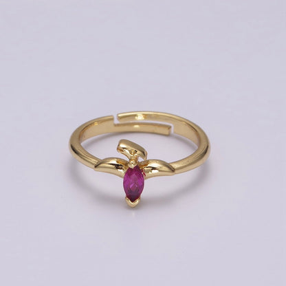 Dainty Dino Ring • Minimalist Dinosaurus Ring • Gold Open Adjustable Ring Cute Kawaii Dino U-151 ~ U-158