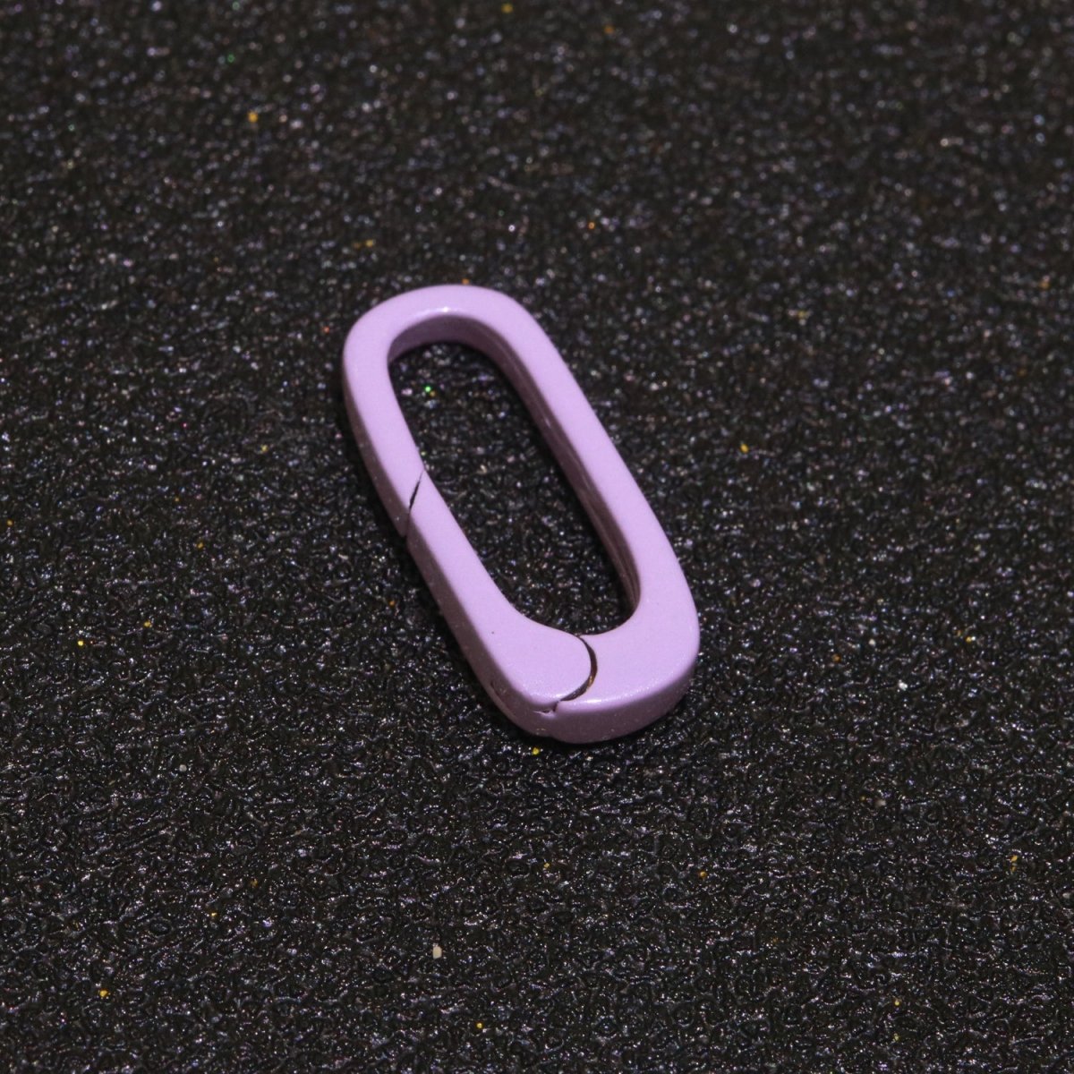Dainty Enamel Spring Gate Ring, Push Gate ring, 18.5mm Oval Ring, Charm Holder Pink Green Red Clasp for Link Connector Clasp L-419~L-427