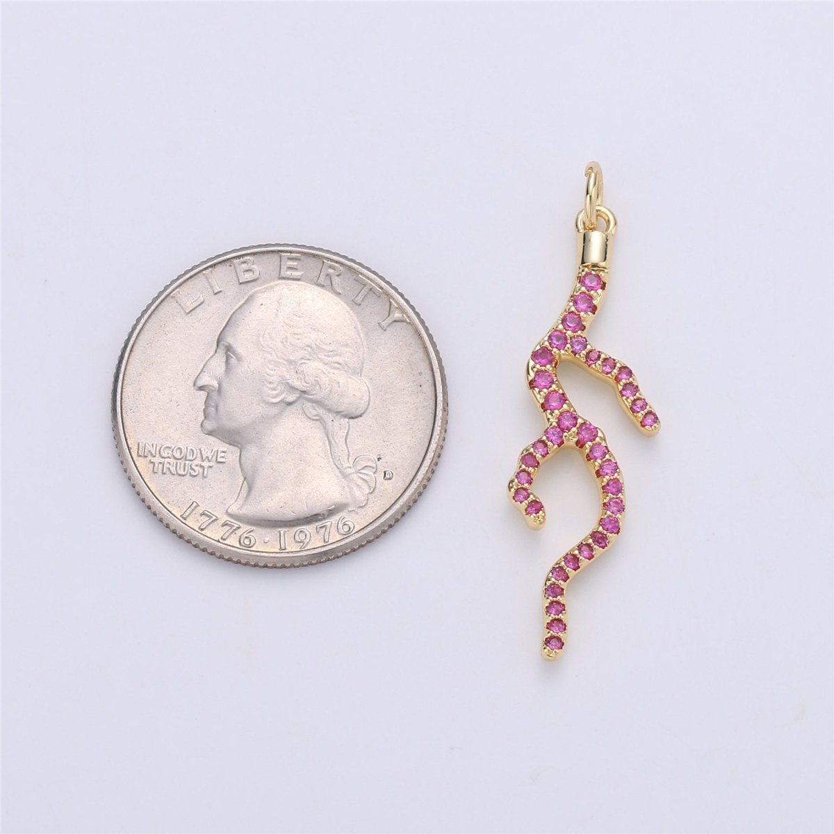 Dainty Fire Charm Micro Pave Gold Fiery hot Root Charm gift Heat Dangle Pendant Drop Pendant for Necklace Earring Supply C-906