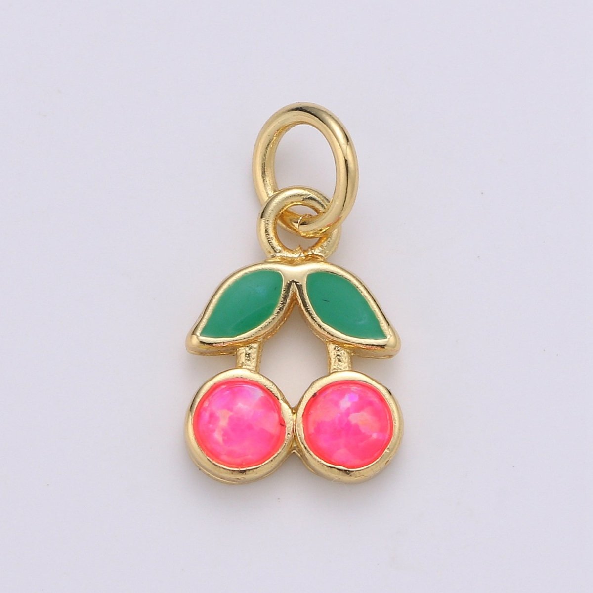 Dainty Gold Filled Cherry Charm E-017, E-019