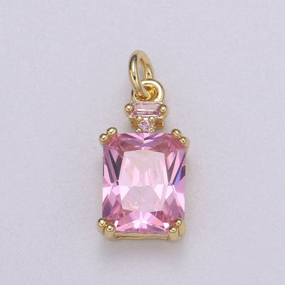 Dainty Gold Filled Crystal Charm  E-247-E-253 M-490