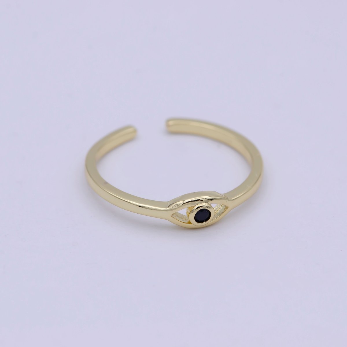 Dainty Gold Filled Evil Eye Ring Open Adjustable Jewelry S-383 ~ S-388