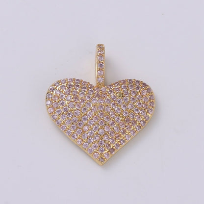 Dainty Gold Filled Heart Charms H-462 H-486 H-488