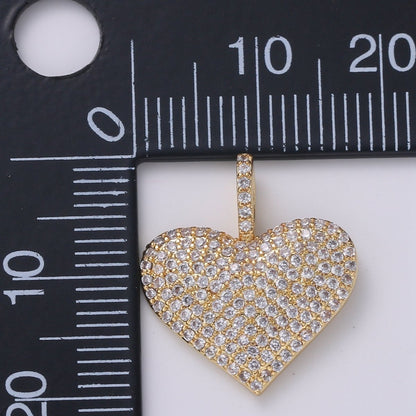 Dainty Gold Filled Heart Charms H-462 H-486 H-488