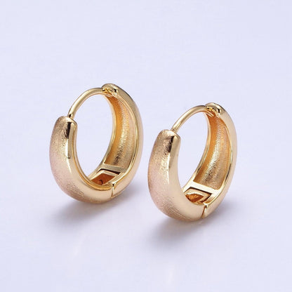 Dainty Gold Filled Huggie Earring Simple Minimalist 16mm Hoop Earring AB750