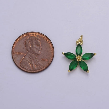 Dainty Gold Five Petal Flower Pendant, Flower Charm, Gold Flower Charm, Earring Bracelet Necklace Making Finding E-448 E-456 E-463 E-466 E-469 E-491 E-510 E-513 E-514 E-549