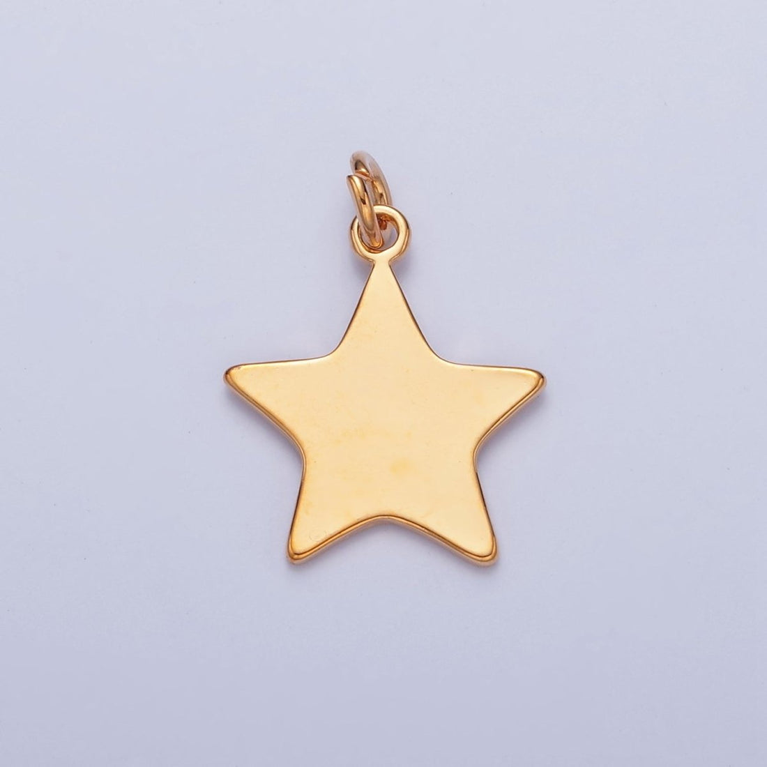 Dainty Gold Flat Star Pendant Only Charm for Necklace Bracelet Earring 14K or 24K Gold Filled W-152~W-154