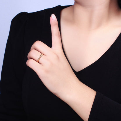 Dainty Gold Rope Ring Open Adjustable Silver Thin Ring O-1549 O-1550