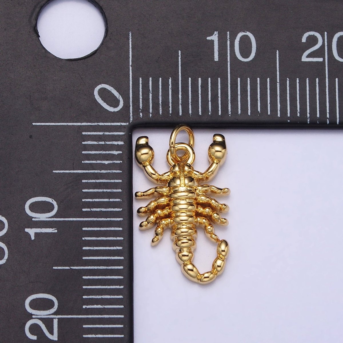 Dainty Gold Scorpion Charm Insect Animal Desert Charm AC-670 AC-671