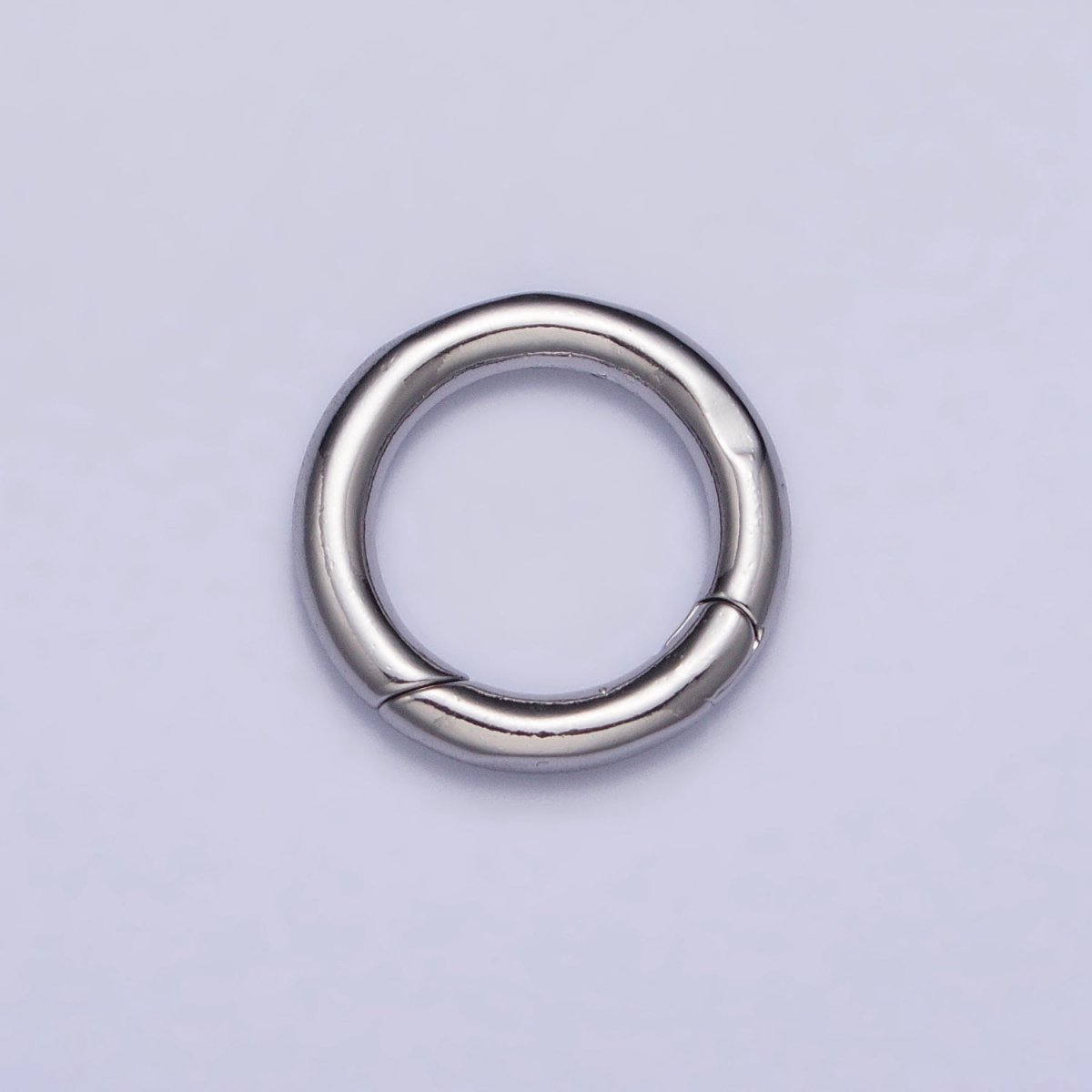 Dainty Gold Silver Spring Gate Ring 11mm, 15mm Round Circle Ring, Round Clasp, Push Clip Clasp, Spring Gate for Jewelry Making Z-340 Z-341 Z-352 Z-353