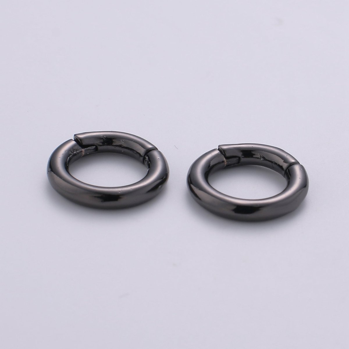 Dainty Gold Spring Gate Ring, Pull Gate ring, 12mm Round Circle Ring, Charm Holder 14K Gold Filled Clasp for Charm Holder Connector K-892 to K-895 L-083