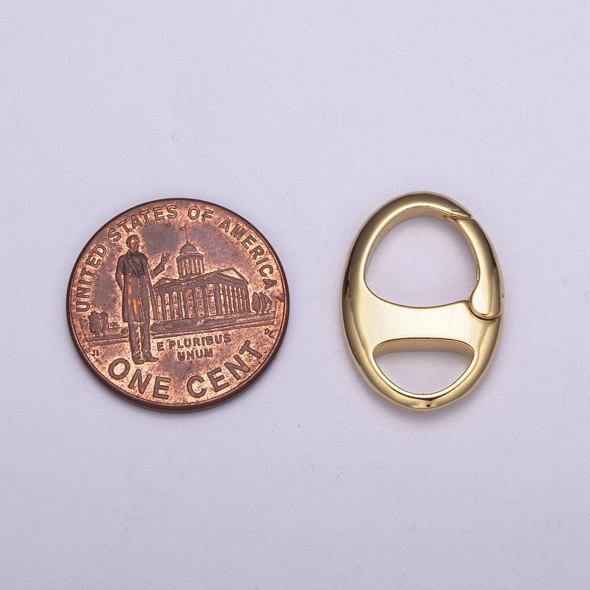 Dainty Gold Spring Gate Ring, Push Gate ring, Soda Tab Clasp 14K Gold Filled Clasp for Charm Holder Connector Clasp / Link Connector L-564 L-565