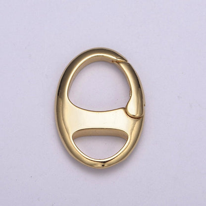 Dainty Gold Spring Gate Ring, Push Gate ring, Soda Tab Clasp 14K Gold Filled Clasp for Charm Holder Connector Clasp / Link Connector L-564 L-565