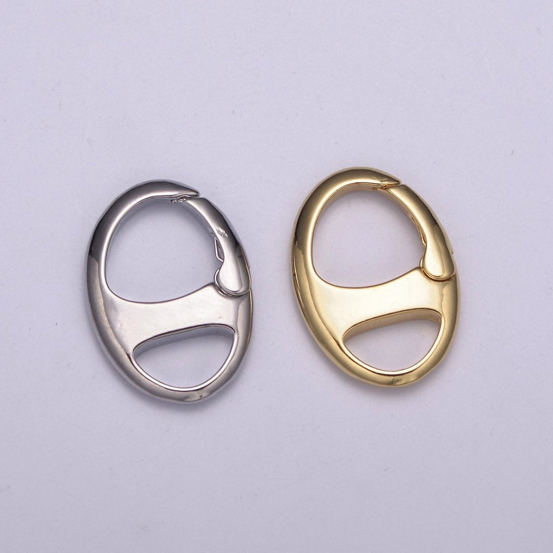 Dainty Gold Spring Gate Ring, Push Gate ring, Soda Tab Clasp 14K Gold Filled Clasp for Charm Holder Connector Clasp / Link Connector L-564 L-565