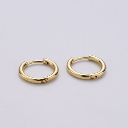 Dainty Hoop Earrings Pair/ Small Hoop Earring Minimalist Hoop Earring Silver Hoops Tiny Gold Hoop Ear Huggers/ Cartilage Earrings/ Rose Gold K-557 to K-560