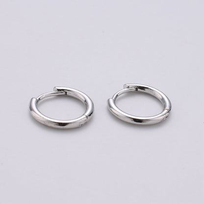 Dainty Hoop Earrings Pair/ Small Hoop Earring Minimalist Hoop Earring Silver Hoops Tiny Gold Hoop Ear Huggers/ Cartilage Earrings/ Rose Gold K-557 to K-560