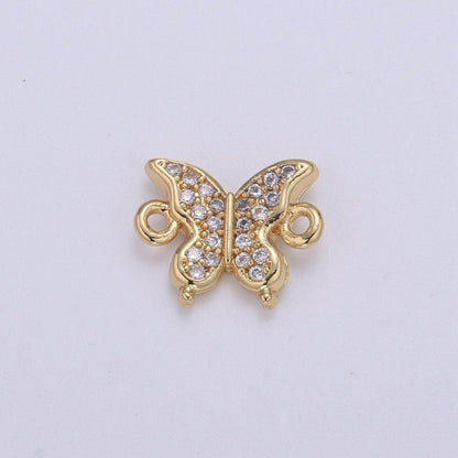 Dainty Little Butterfly Gold Filled Connectors  F-602
