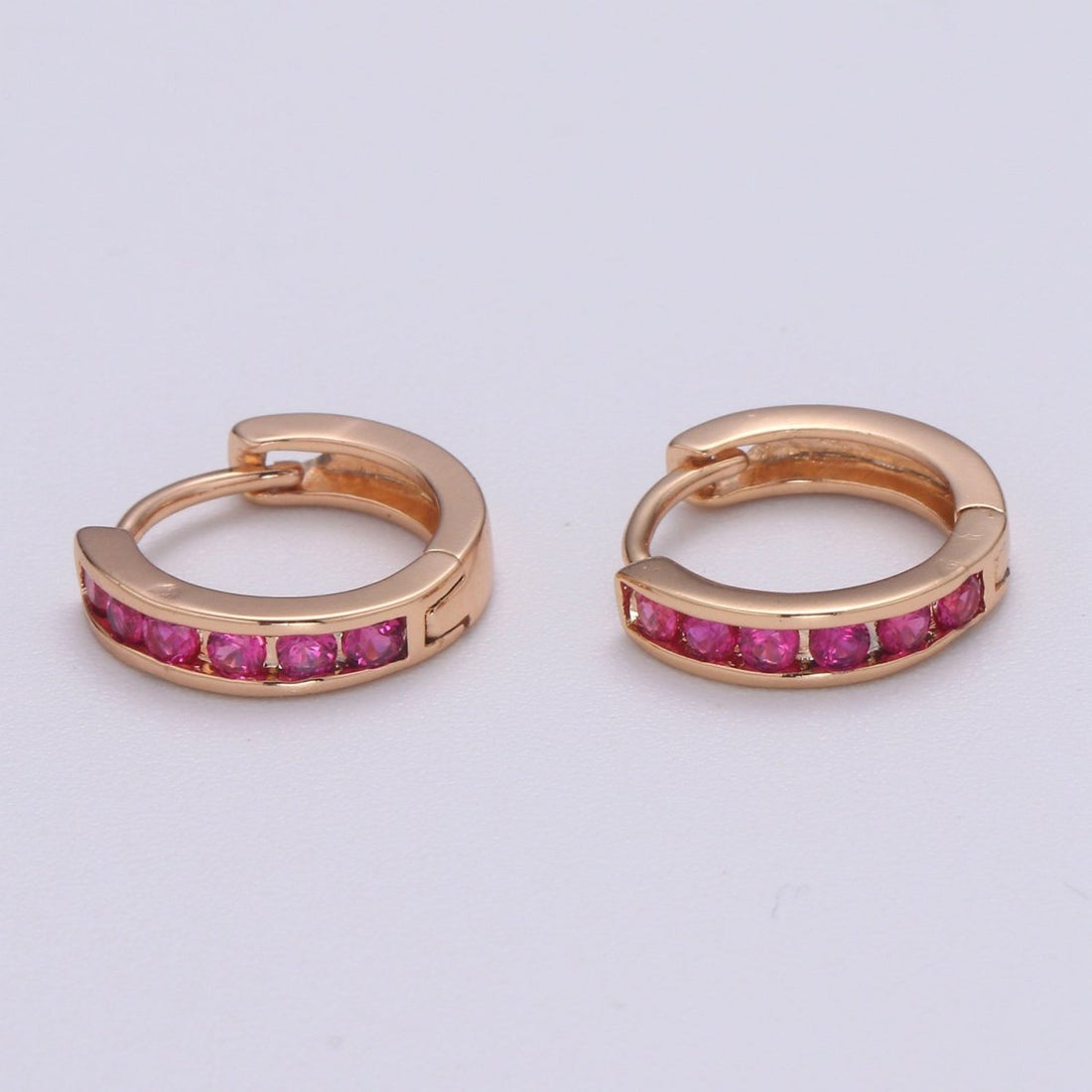 Dainty Minimalist Cz Earring Gold Filled Huggie Earring Everyday Wear Jewelry P-178 P-179