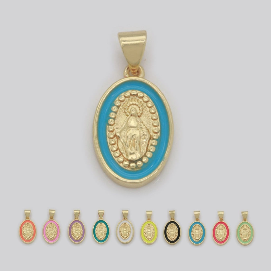 Dainty Miraculous Lady Charm gold medallion Charm, gold filled Virgin Mary religious medal Saint Pendant Religious Coin Catholic Enamel Jewelry N-1373 N-1374 N-1375 N-1376 N-1377 N-1378 N-1379 N-1380 N-1381 N-1382