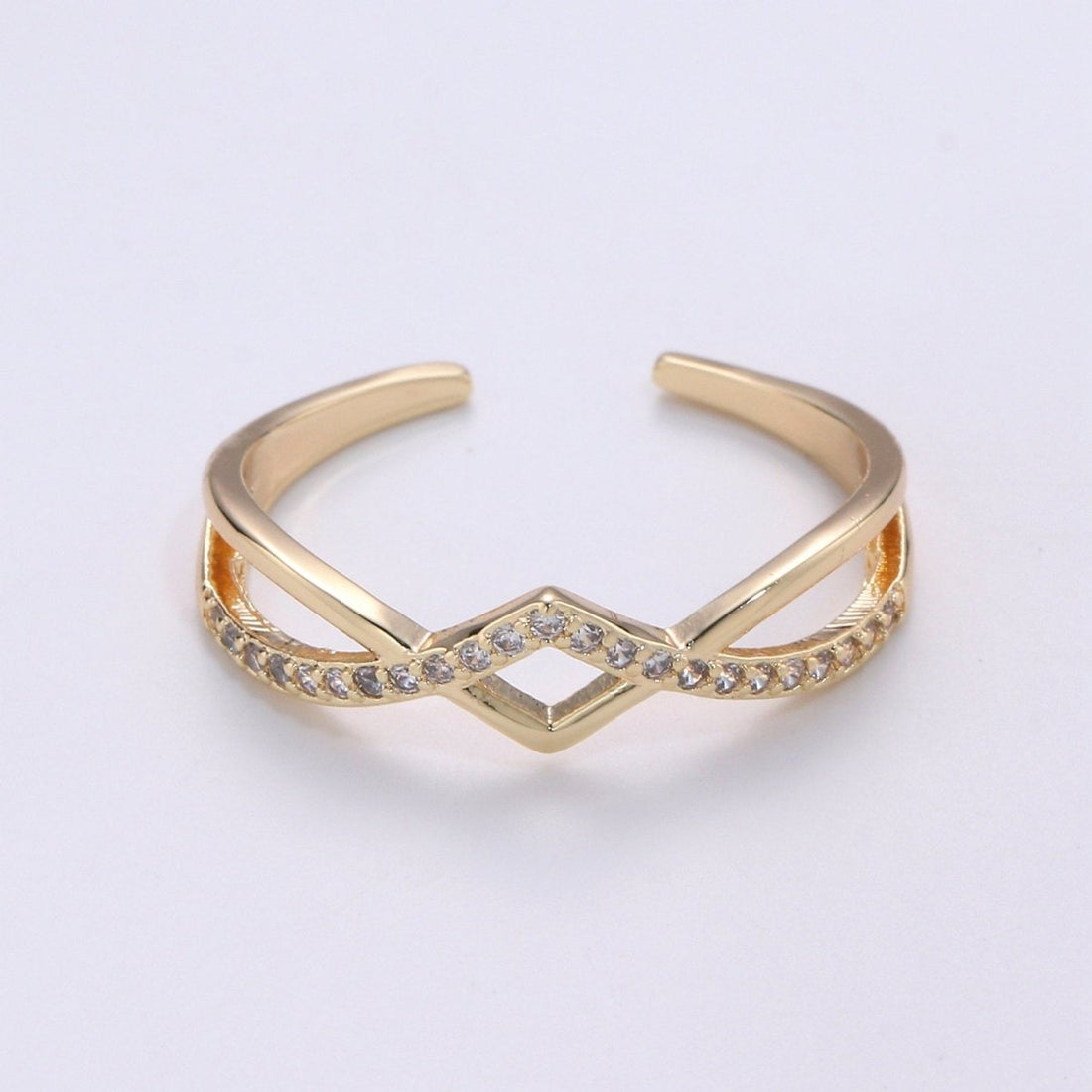Dainty Open Rings | Simple Gold Ring | Minimalist Ring | Layered Ring | Dainty Ring | Gifts for Her Friend | Thin Open Gold Ring R-078