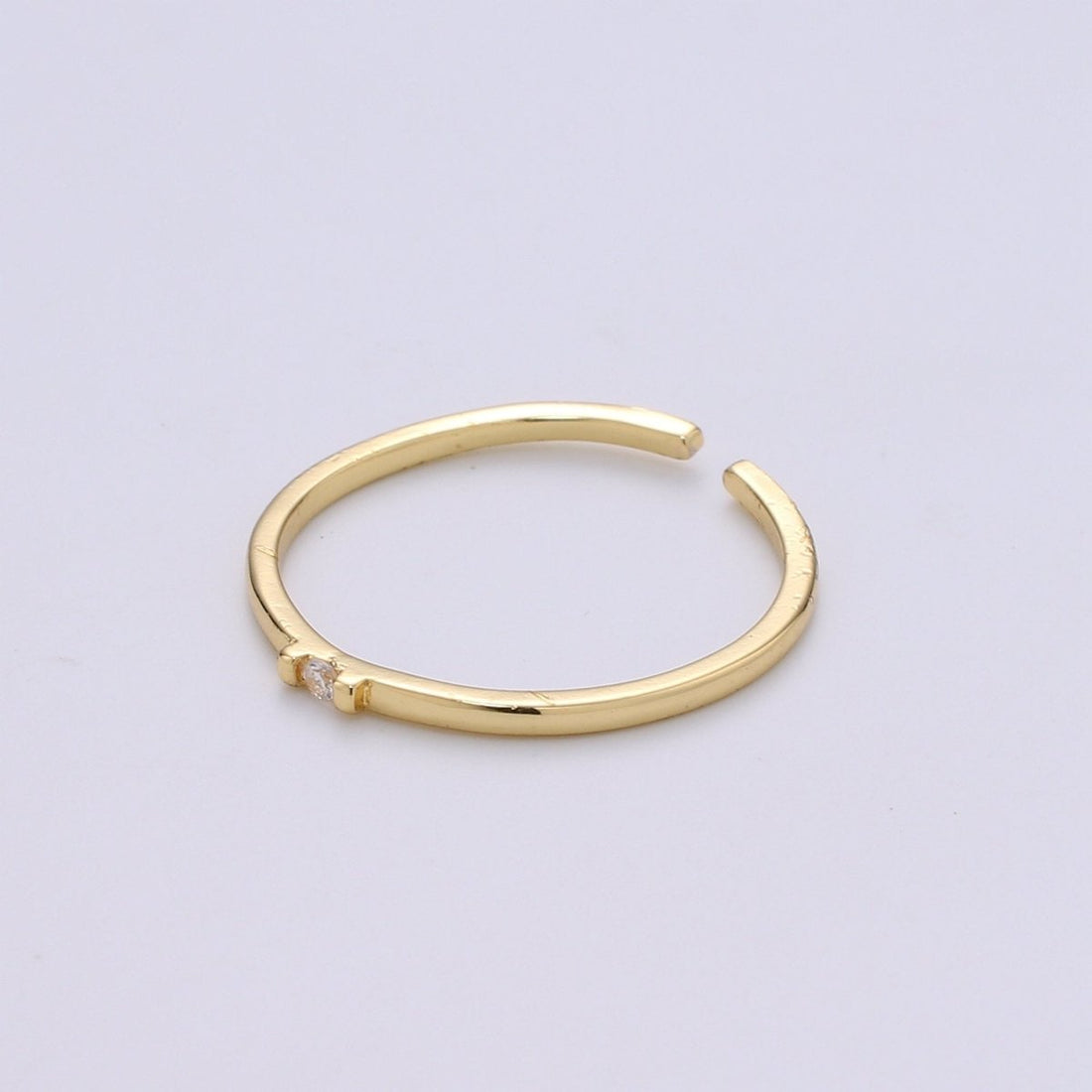 Dainty ring, Promise ring, Minimalist cz ring, Delicate ring, cZ ring, Micro Pave ring, Engagement ring, Dainty ring gold, Open Gold ring R-134