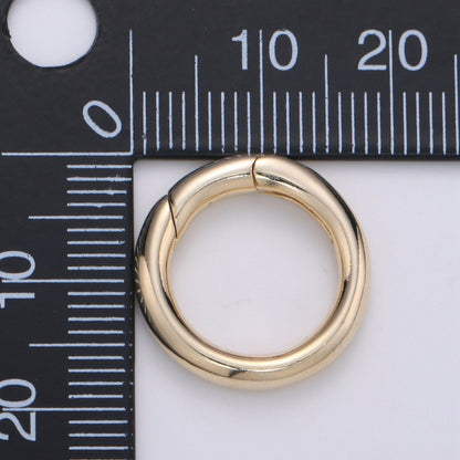 Dainty rose gold spring o ring 18mm metal spring push gate hook,spring snap clasp,carabiner hook Clasp for Necklace Clasp Jewelry Making L-005