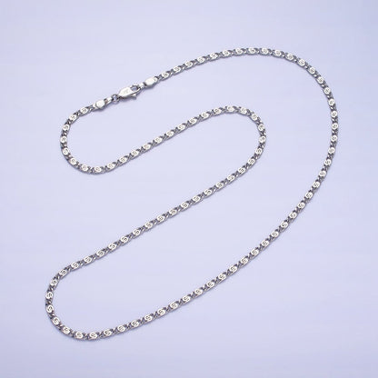 Dainty Scroll Chain - 2.5mm wide Silver Necklace Chain 19.75 inch | WA-1736 WA-1861 Clearance Pricing