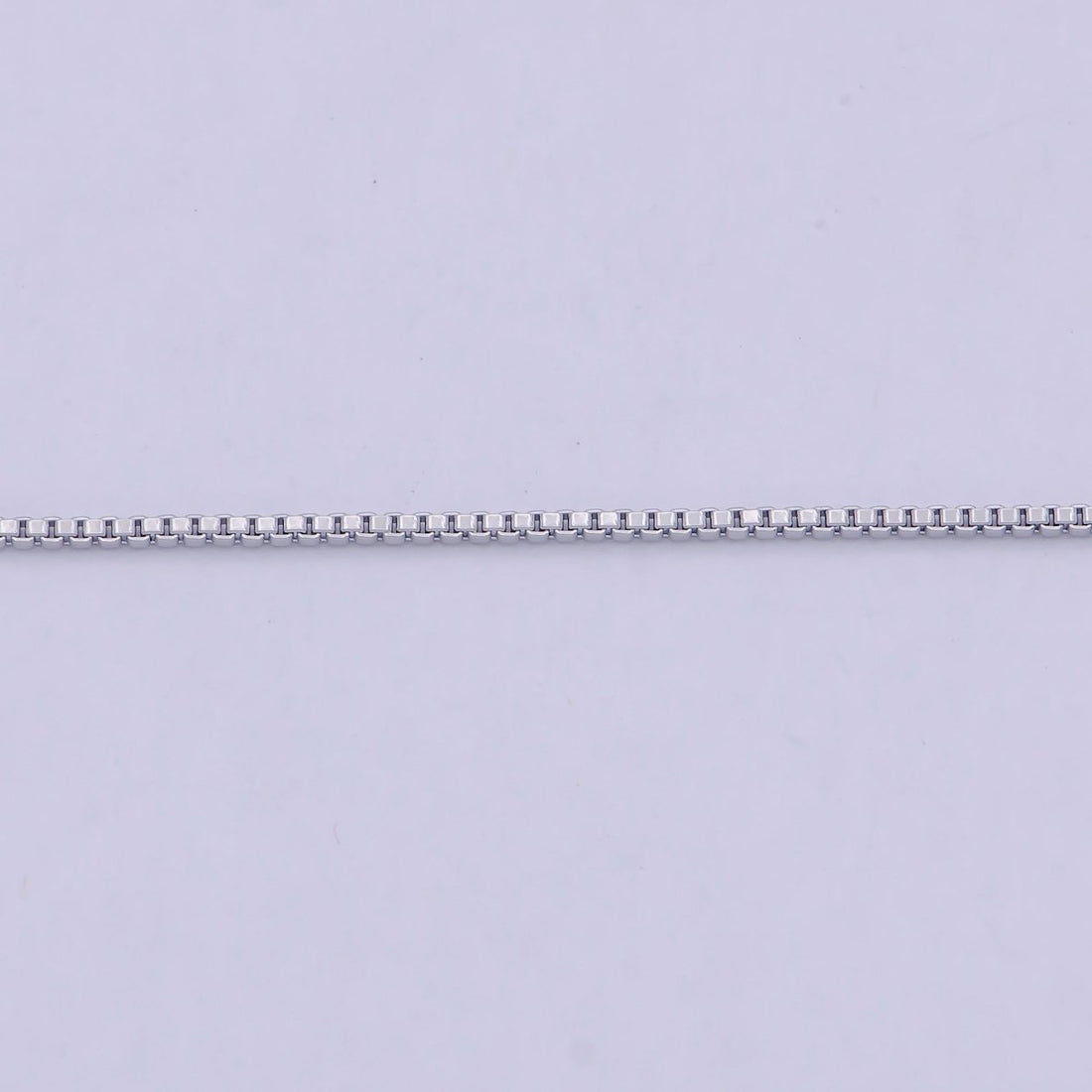 Dainty silver BOX chain finished chain everyday chain, simple silver chain ready to wear | WA-795 Clearance Pricing