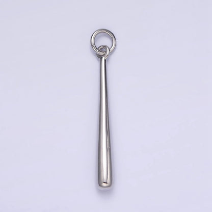 Dainty Slim Long Baseball Stick Charm 14K Gold Filled Charm Pendant | W507